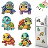 6Pcs Acryl Schildkr&ouml;te - 5d DIY Handwerk Aufkleber Magnet