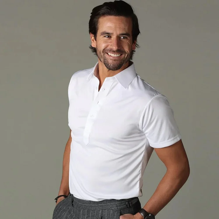 🏆👕Semi-Spread Collar Polo