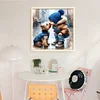 (Stamped/Counted) Boy And Puppy-11CT Cross Stitch 40*40cm