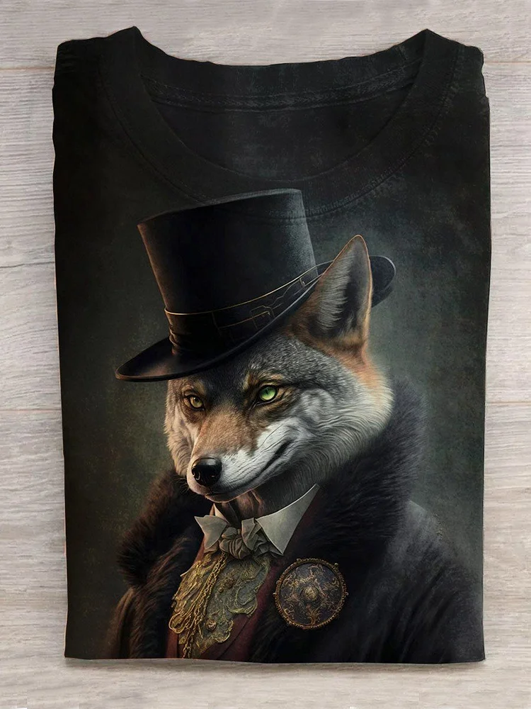 Cool Wolf Art Design T-shirt