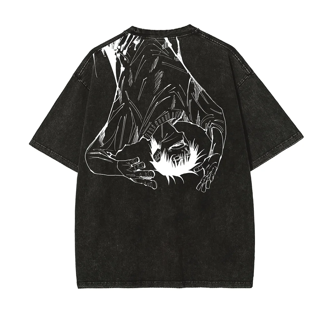 Jujutsu Kaisen Fushiguro Toji Oversize Washed T-Shirt
