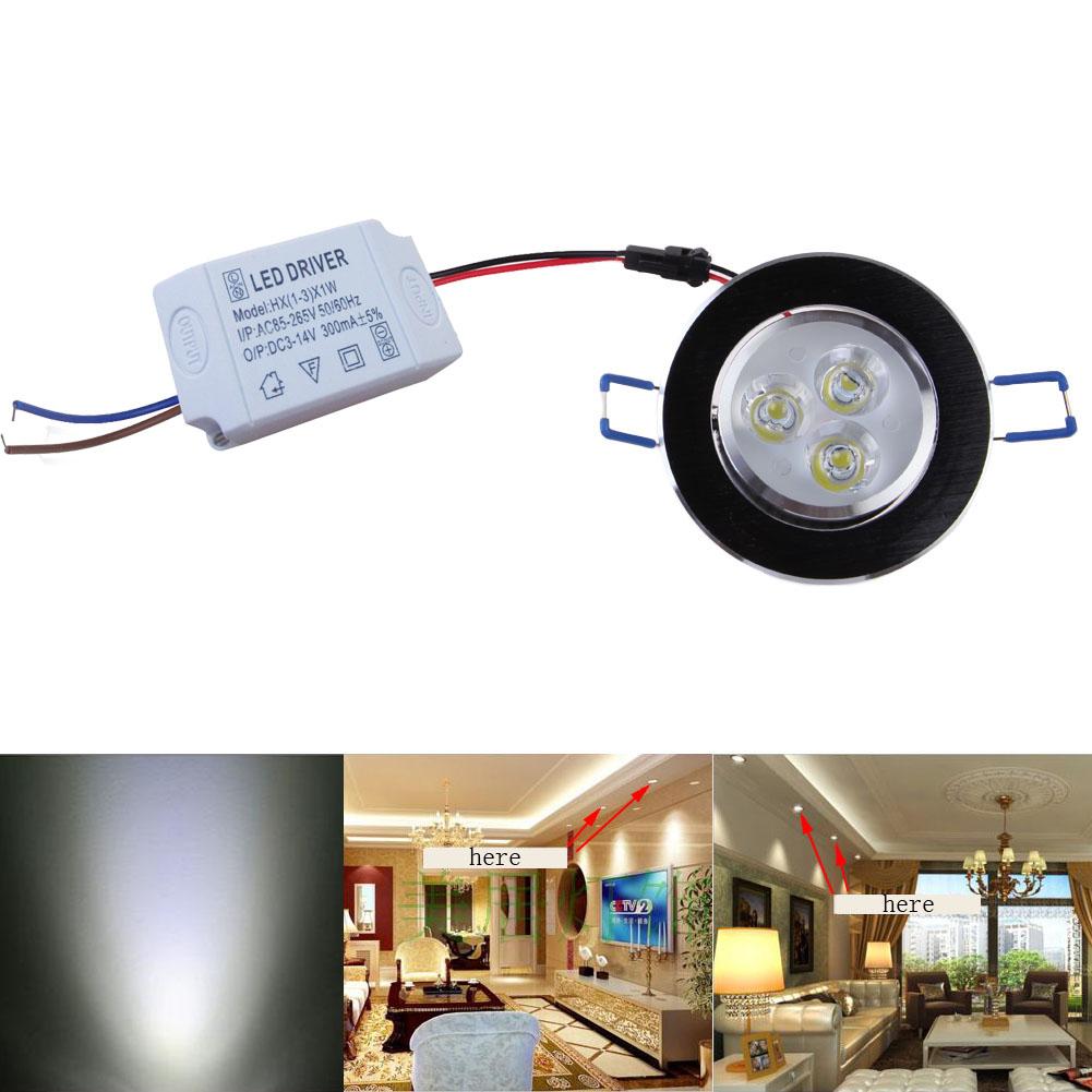 

3W LED White Ceiling Cabinet Down Fixture Recessed -Night Light, 501 Original