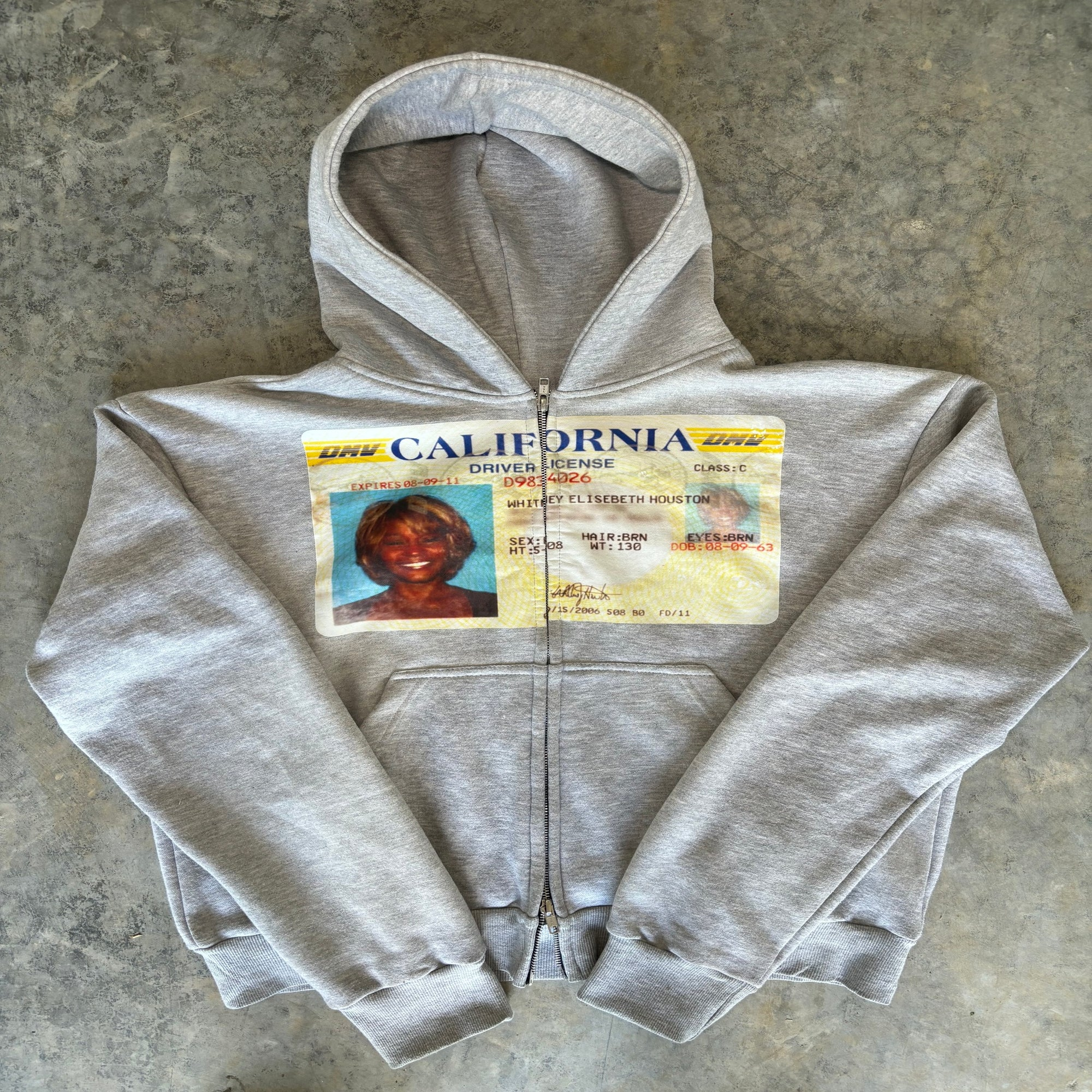 Casual personalized ID print hoodie