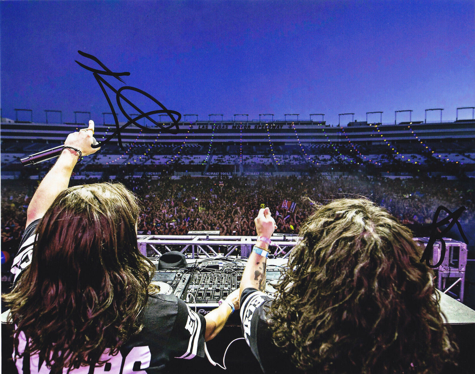 DVBBS ALEX CHRIS VAN DEN HOEF SIGNED AUTOGRAPHED EDM ELECTRO 8X10 Photo Poster painting PROOF #4