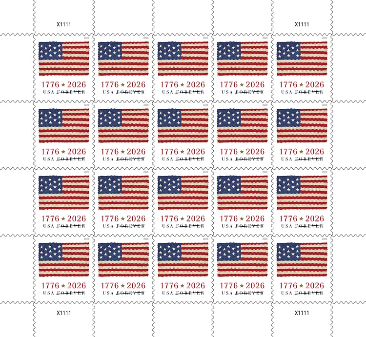 2026 US Flag Classic Booklet of 20 Forever Stamps