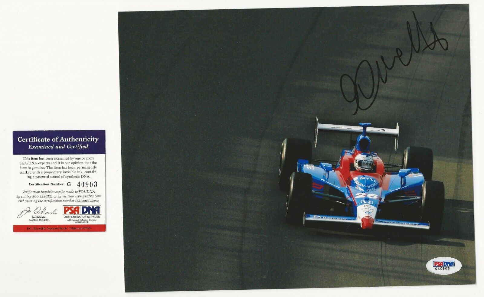 Marco Andretti Hand Signed Autographed 8x10 Picture Photo Poster painting PSA/DNA INDY Racing D