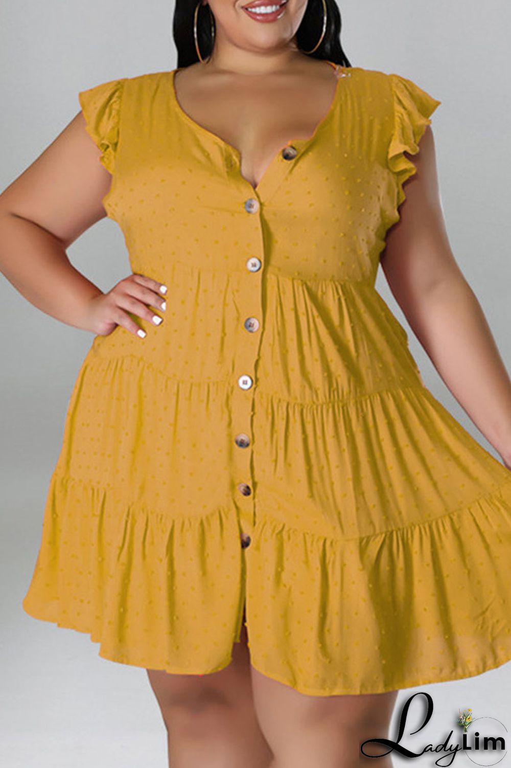 Black Fashion Casual Plus Size Solid Patchwork V Neck Sleeveless Dress