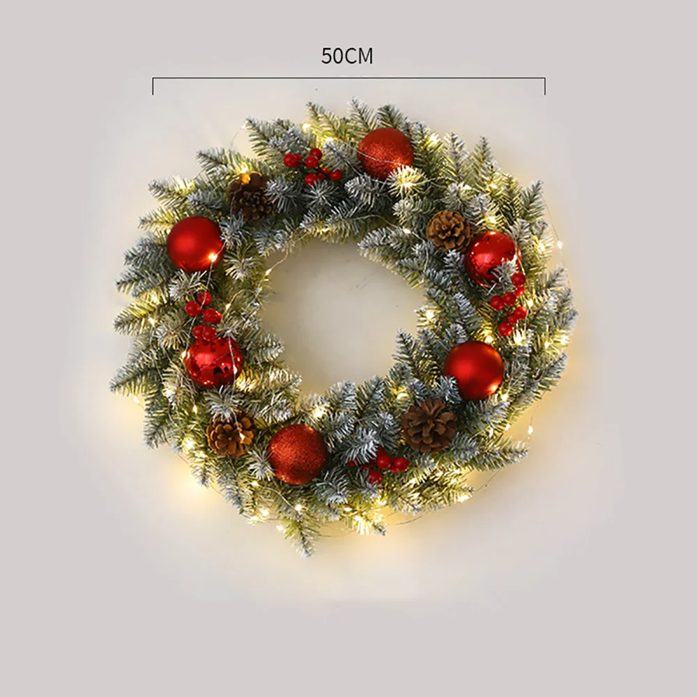 New Christmas pine cone ball garland rattan holiday decoration pendant