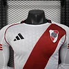 Joyfball 2025/2026 Player Version long sleeves River Plate Home Football Jersey 1:1 Thai Quality（The player version jersey is a bit tight, please pay attention to the size selection）