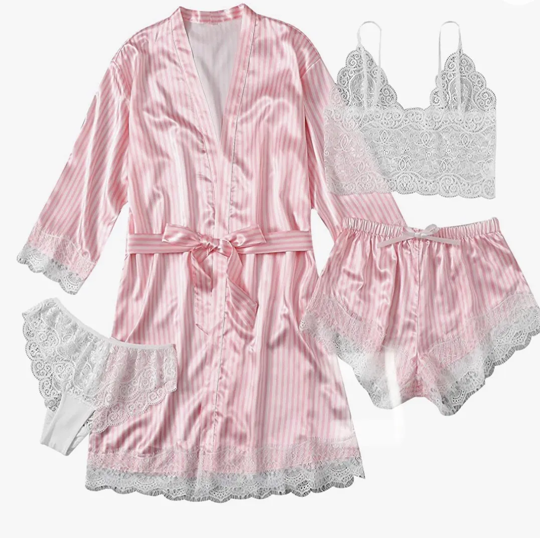 Churchf Women's Pajamas Sex Underwear Plus-Size Home Clothes New Lace Elastic