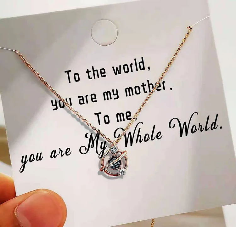 For Mom - You are My Whole World Necklace