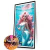 (45*75cm)Mermaid - Round AB Drill Diamond Painting