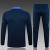 2024/2025 Juventus Half-Pull Training Suit Royal Blue Football Shirt 1:1 Thai Quality