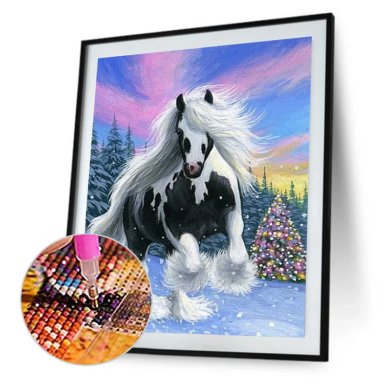 CLEARANCE sales]DIY 5D Diamond Painting Kits Horse And Wolf Theme For Kids  Adults Full Drill Diamond Painting Cross Stitch Arts Crafts For Living Room  Home Wall Decor 30x40cm 