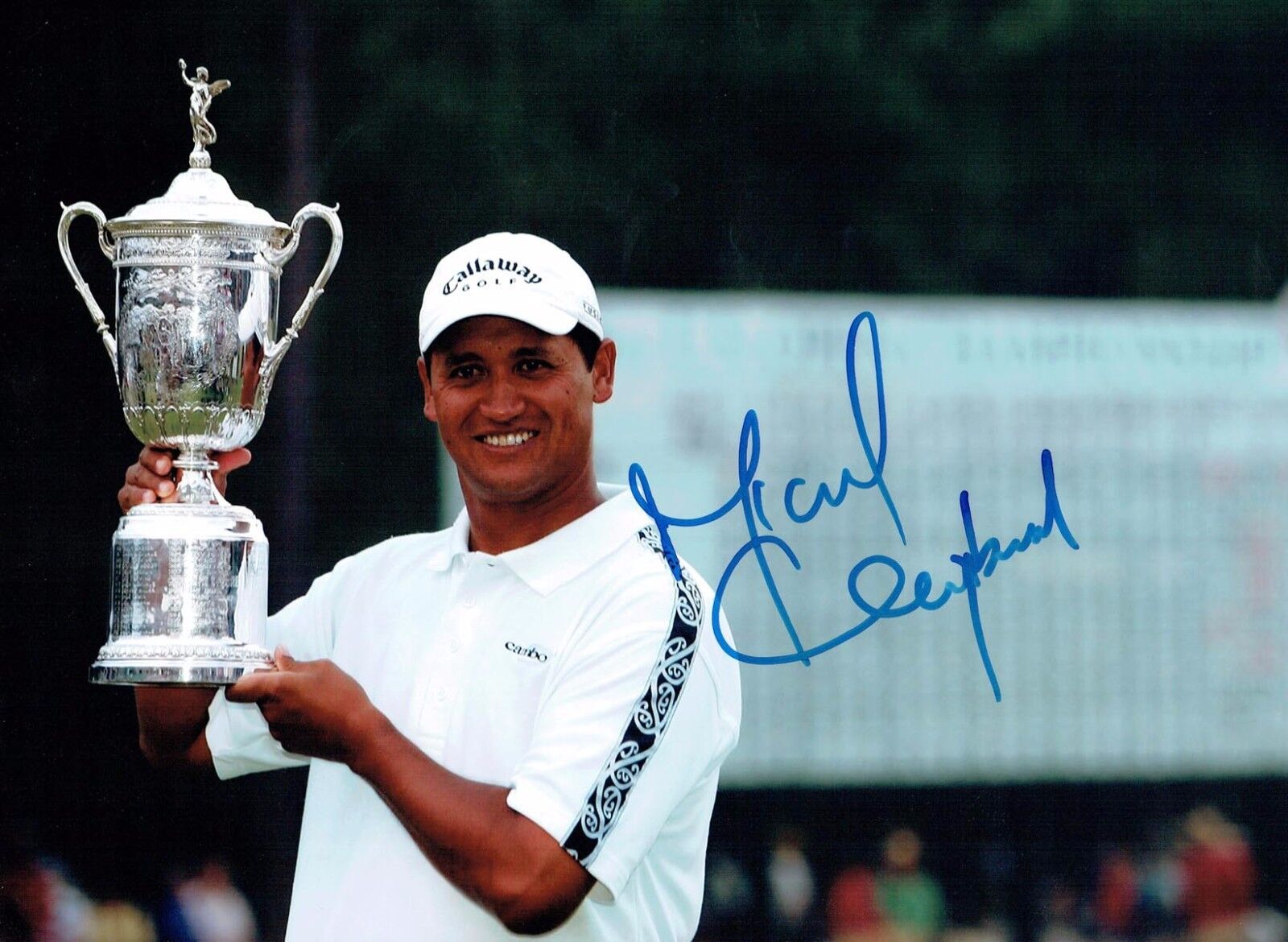 Michael CAMPBELL SIGNED Autograph 16x12 Photo Poster painting 2 AFTAL COA US Open Winner