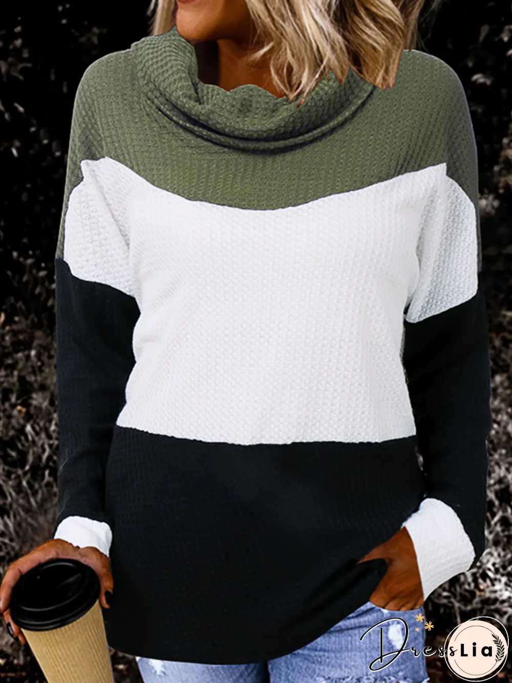 Long Sleeve Casual Stripes Sweater
