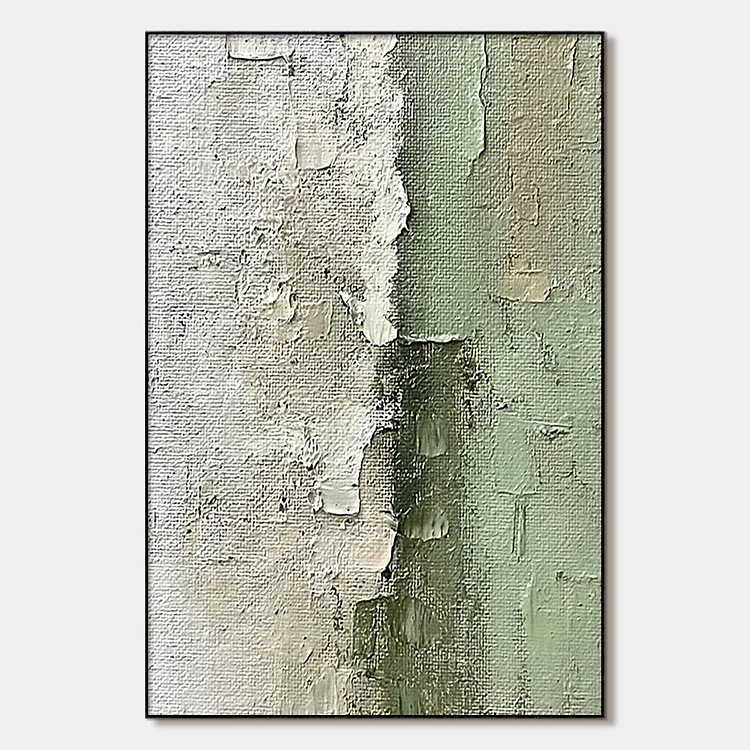 SERENE SIMPLICITY: Textured Minimalist Abstract Oil Painting（Canvas painting）