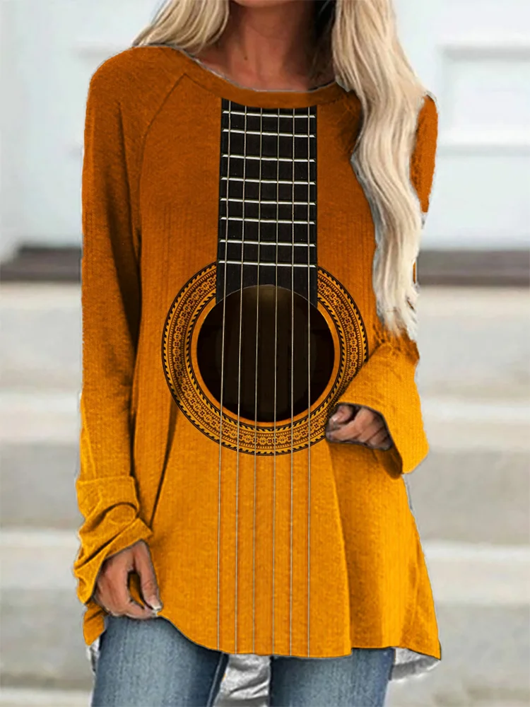 Music Lover Guitar Inspired A Line T Shirt