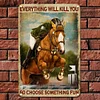 Horse Rider - Vintage Metal Signs - 20*30cm/30*40cm - Western