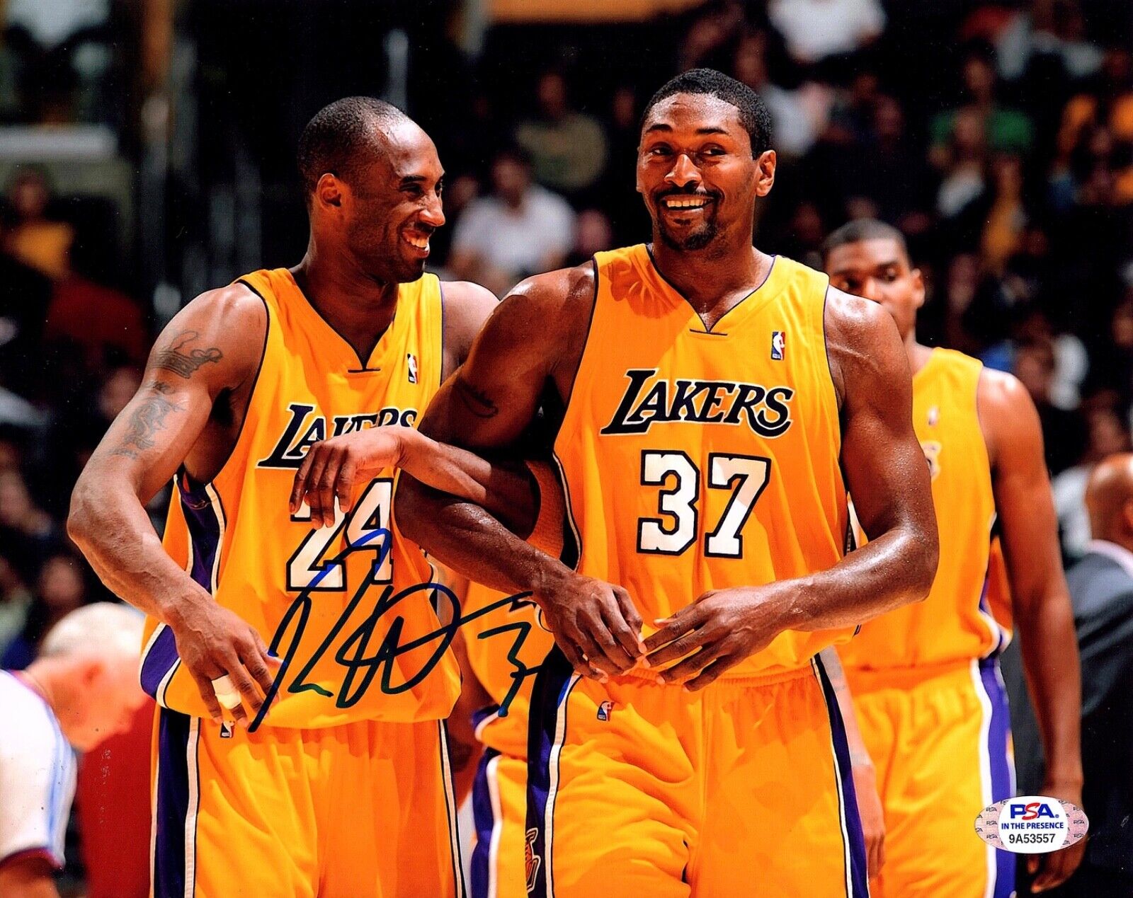 RON ARTEST Autographed SIGNED 8X10 L.A. LAKERS Photo Poster painting Metta World Peace PSA/DNA