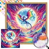 (40*40cm)Dragon - Round Partial AB Drill Diamond Painting