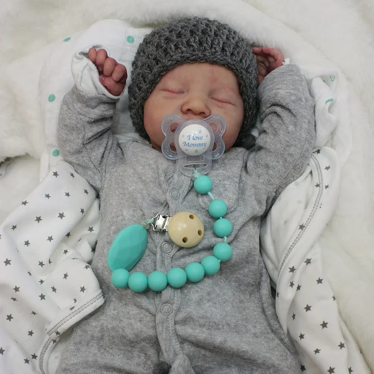 12"&16" Full Silicone Squishy Baby Boy That Look Like a Real Baby Named Amare, Movable & Washable With Delicate Gift By Rebornartdoll® Rebornartdoll® RSAW-Rebornartdoll®