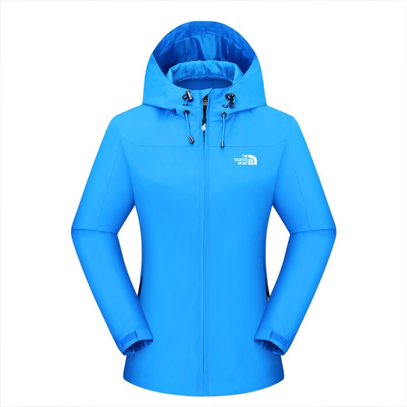 Outdoor Single Layer Shell Jacket Plus Size Coat Female Anorak Hoodies