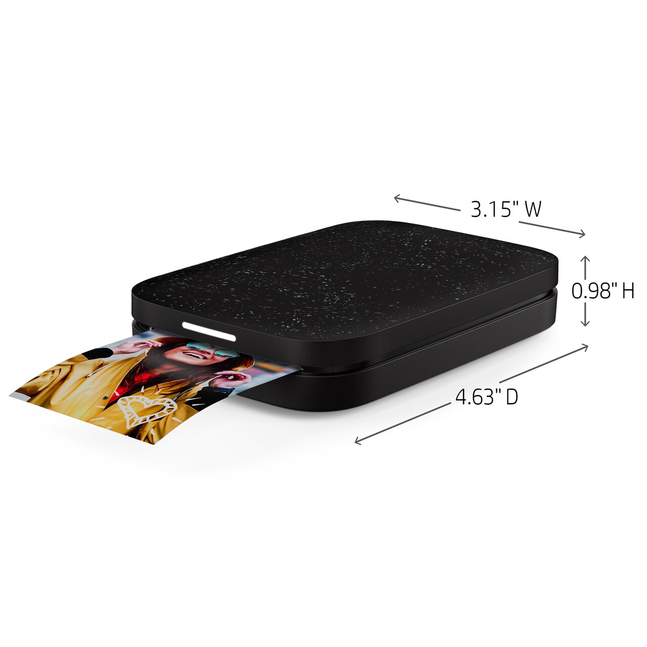 HP Sprocket Portable Printer, Zink Sticky Paper 2x3&#x22; Instant Photo Printer for iOS &#x26; Android Device