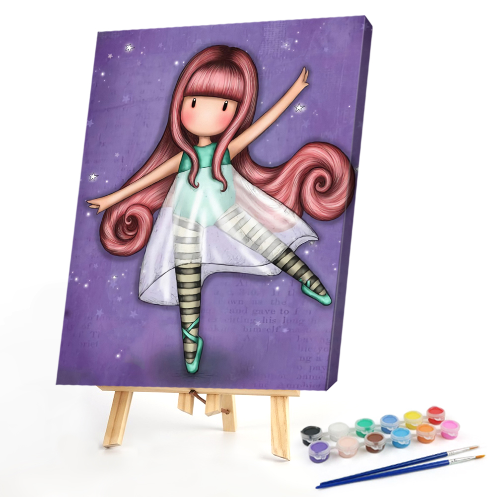 

40*50CM - Paint By Numbers - Little Girl, 501 Original