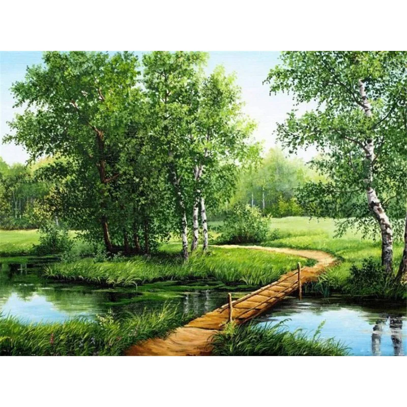 Diamond Painting - Full Round/Square Drill - Countryside View(30*40 - 50*60cm)
