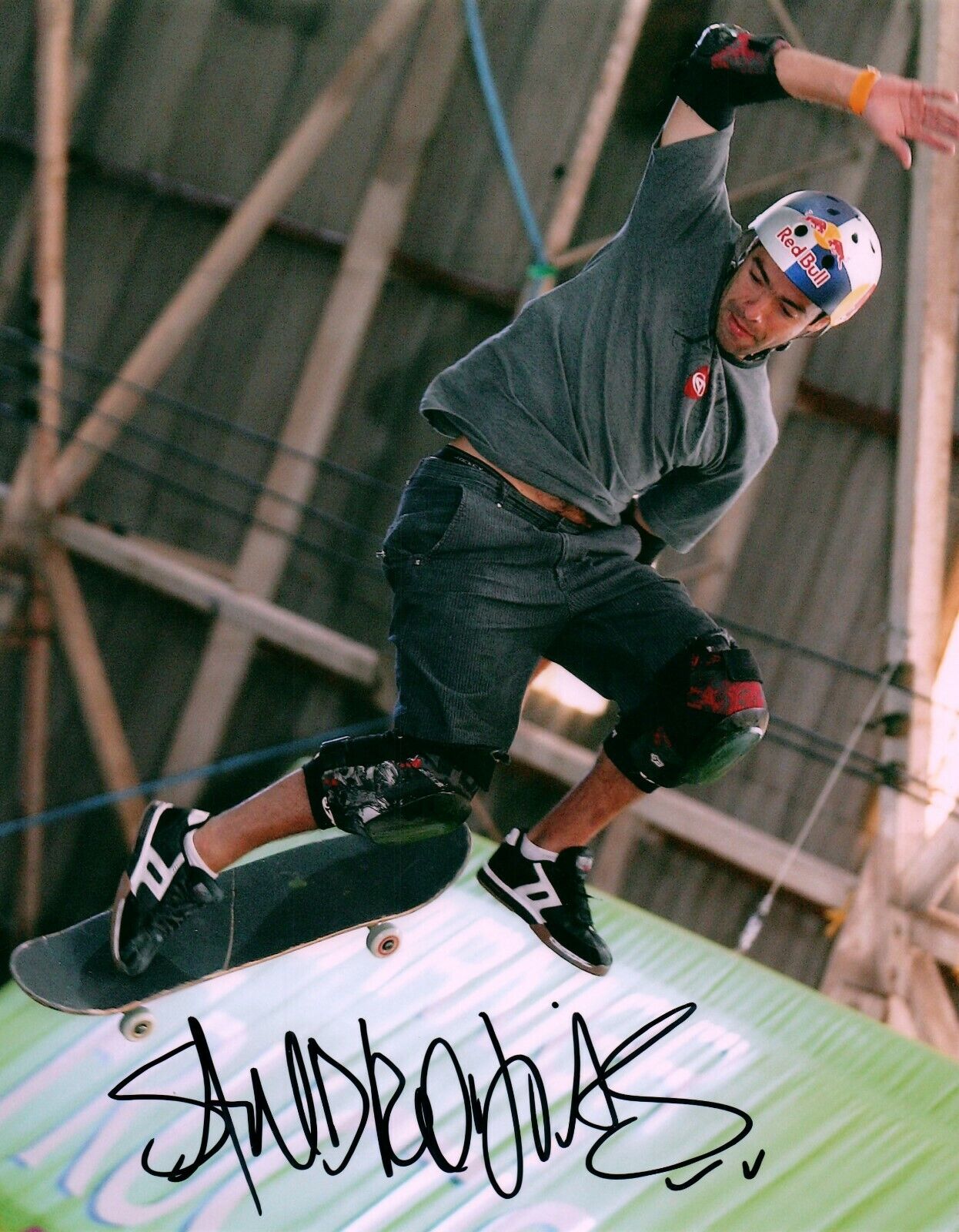 Sandro Dias Skateboarder X-Games Hand Signed 8x10 Autographed Photo Poster painting COA 4