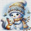 (Multi-Style) Cute Snowman-18CT Stamped Cross Stitch 30*30cm/11.81*11.81in tapestrymarket