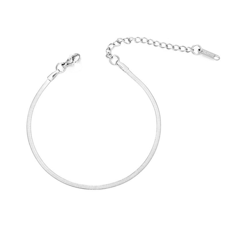 Basic Minimalist Geometric 304 Stainless Steel Bracelets In Bulk