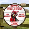 Hen House Customized Tin Painting / Wooden Painting (Round 12*12 inches)