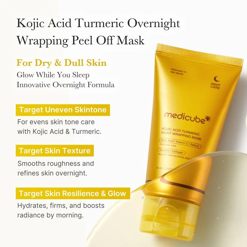 Last Day 49% OFF🔥Kojic Acid Turmeric Night Wrapping Mask