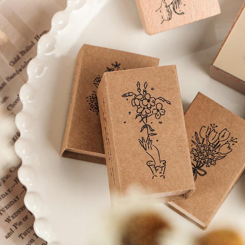 Hand Flowers Stamps-Himinee.com