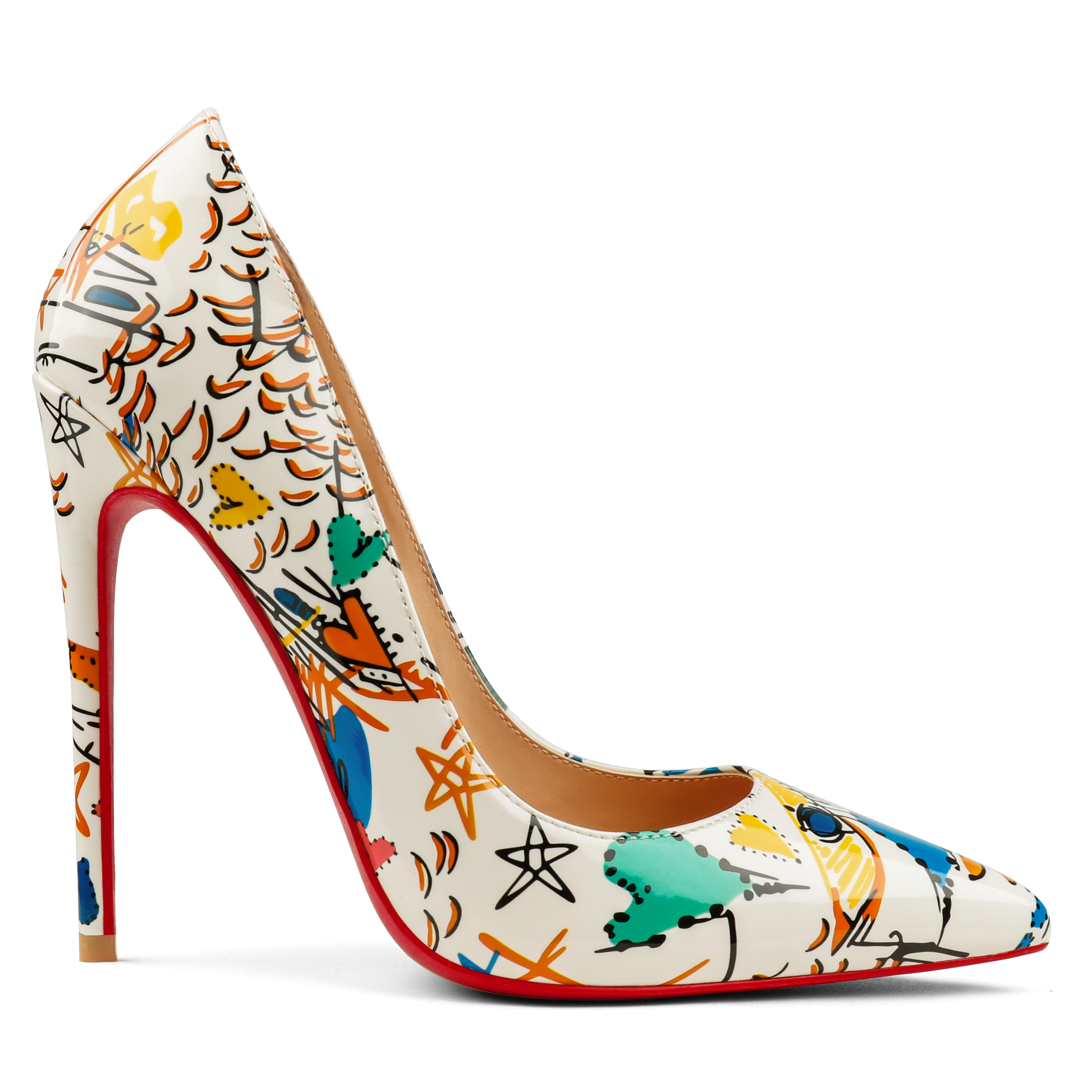 120/100mm Red Bottom Women's Party Wedding Heels Patent Pumps-MERUMOTE