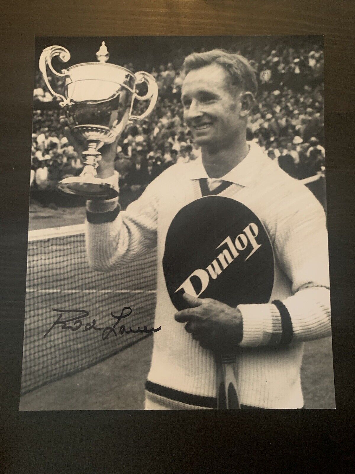 ROD LAVER SIGNED AUTOGRAPHED 8x10 Photo Poster painting WIMBLEDON LEGEND TENNIS HALL OF FAME