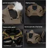 Airsoft Mask 700FPS Impact Resistance Safety Mask Detachable for Training(Black)