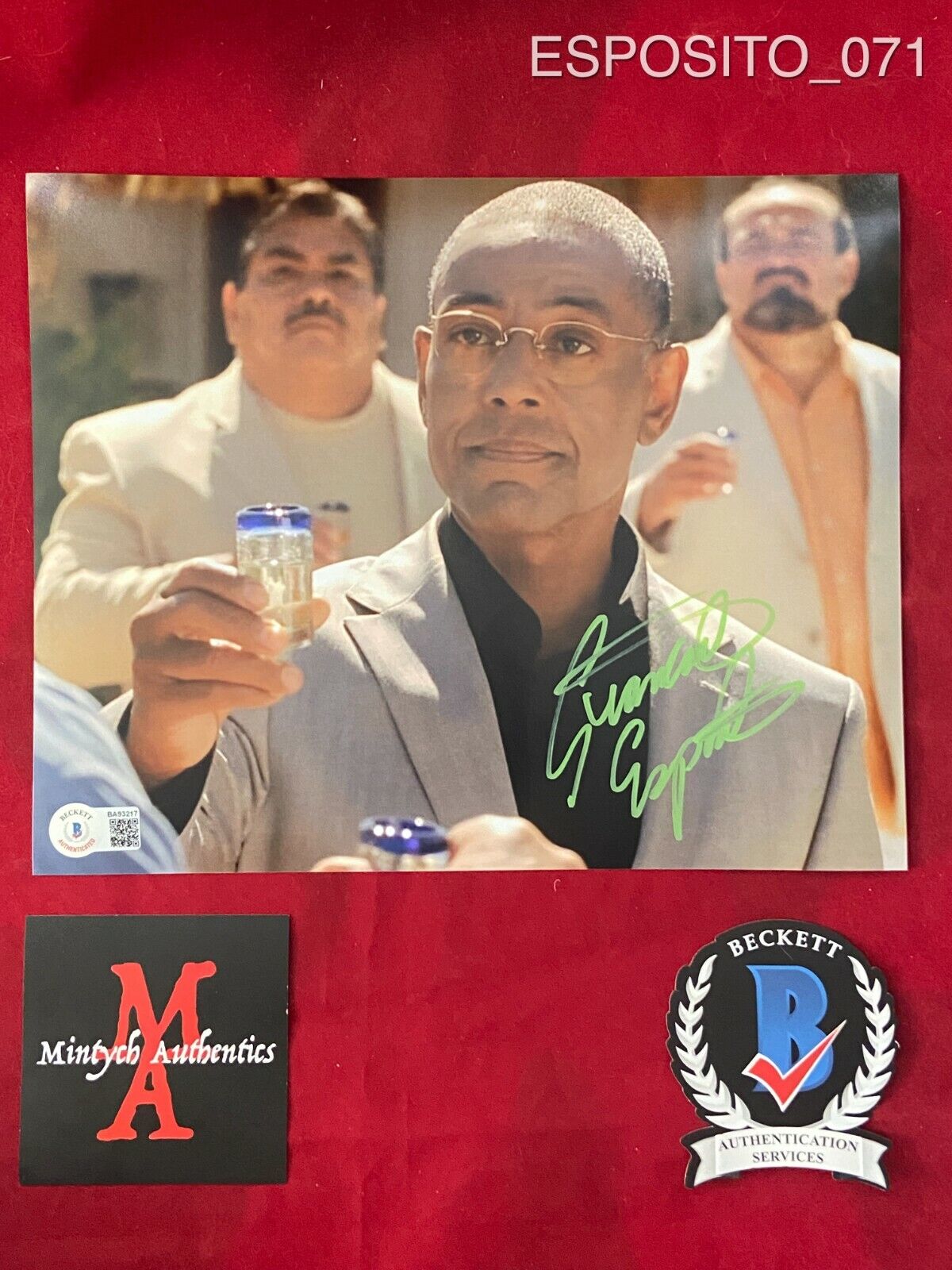 GIANCARLO ESPOSITO AUTOGRAPHED SIGNED 8x10 Photo Poster painting! BREAKING BAD! GUS BECKETT COA!