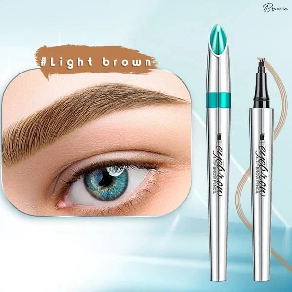 3D Waterproof Microblading Eyebrow Pen 4 Fork Tip Tattoo Pencil (2 pcs)