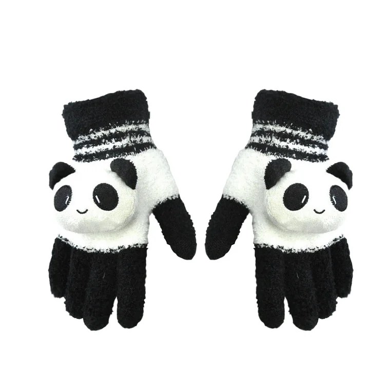 Panda Plush Gloves That Can Touch Screen