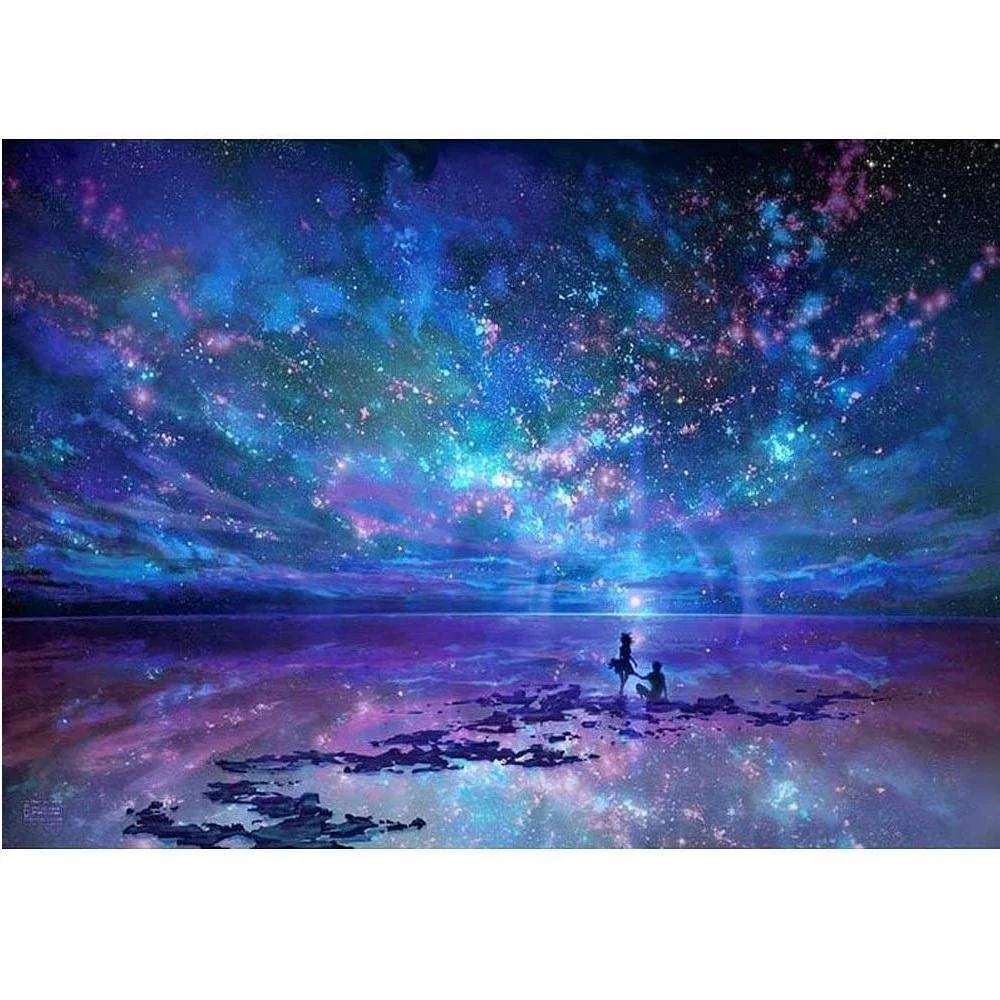 DIY Paint by Numbers Canvas Painting Kit for Kids & Adults - Northern Lights、bestdiys、sdecorshop