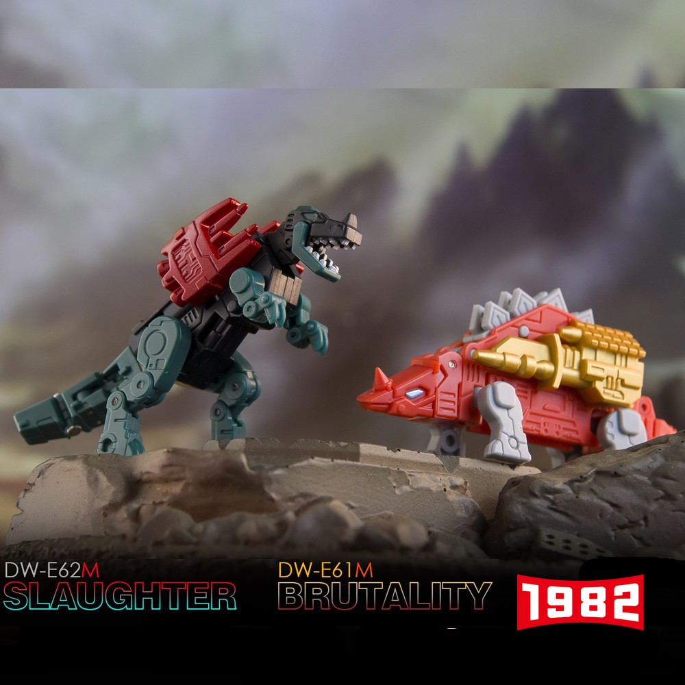 Dr.Wu DW-E61M E62M Slugfest Tape Mini Transformers Toy Model Mech Action Figure G1 Style Collectible Robot with Transformation Joints for Kids Adults US Toy Fans Premium Detailed Deformed Figure Cybertron Inspired Collectible Mecha