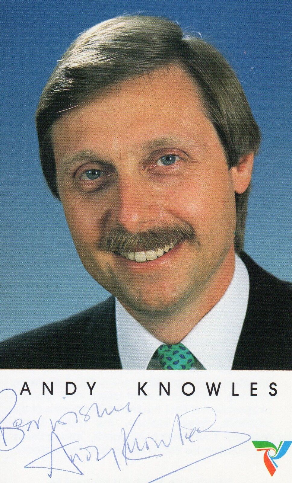 ANDY KNOWLES AUTOGRAPH BBC MIDLANDS SPORTS PRESENTER