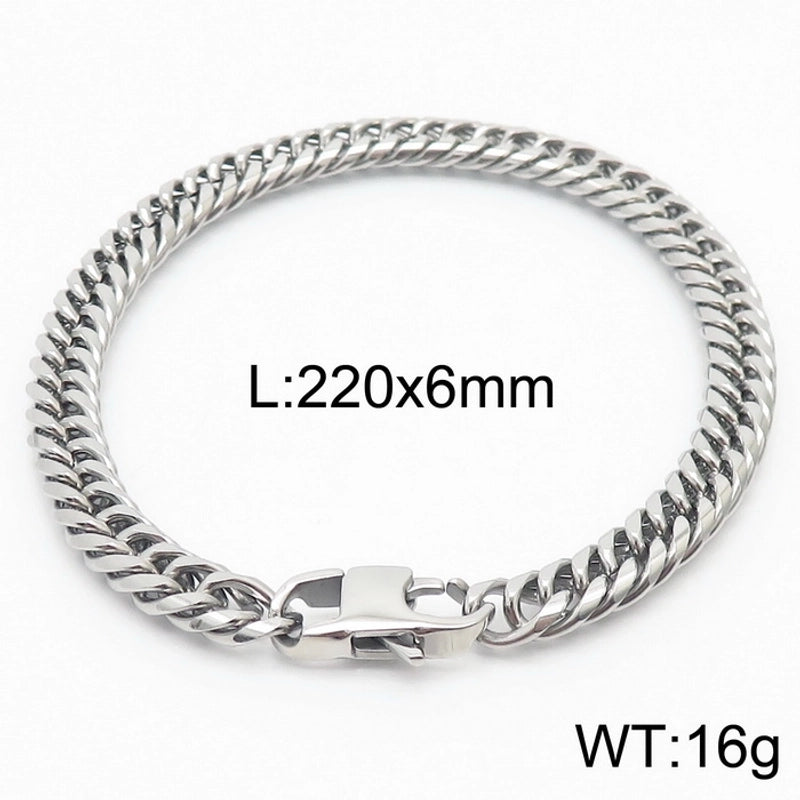 Minimalist Solid Color Titanium Steel Unisex Bracelets