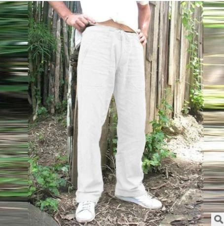 Uveng Uveng Men's Slacks Colored Straight-Fitting Simple Sweatpants Joggers Pocket-Decorated Drawstrings