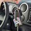 (US Only)PET Double Sided Special Shaped Easter Alphabet DIY Diamond Painting Keychain