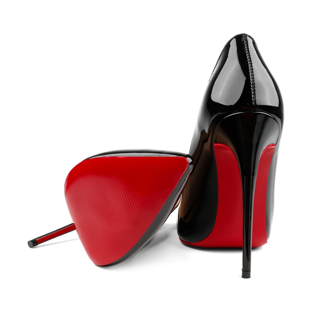 120mm Women's High Heels Party Wedding Stilettos Patent Red Bottom Pumps-vocosishoes