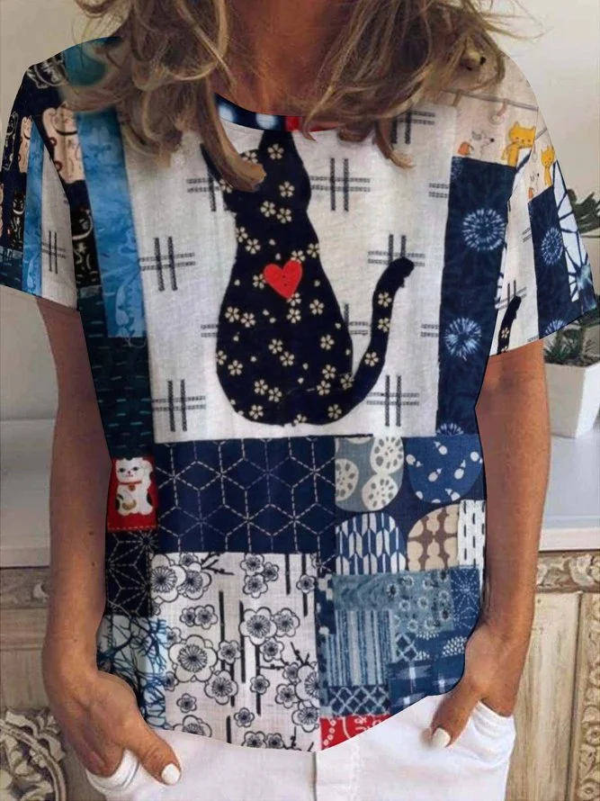 Casual Regular Fit Short Sleeve T-Shirt